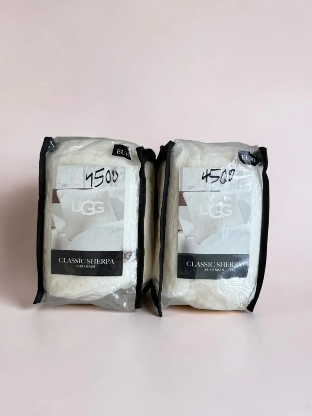 UGG AUSTRALIA Set of 2 Sherpa Euro Pillow Shams NEW NWT